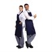 Whites halterschort donkerblauw