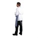 Whites halterschort blauw-wit geblokt