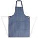 Whites waterdicht schort blauw-wit gestreept