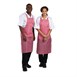 Whites waterdicht schort rood-wit gestreept