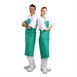 Whites PVC nylon halterschort groen