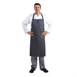 Whites halterschort blauw-wit gestreept extra lang