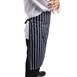 Whites halterschort blauw-wit gestreept extra lang