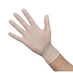 Latex handschoenen wit gepoederd