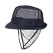 Hoed met haarnet donkerblauw