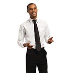 Uniform Works unisex overhemd lange mouw wit