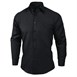 Uniform Works unisex overhemd lange mouw zwart