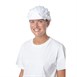 Whites polykatoen koksmuts met klep wit