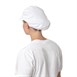 Whites polykatoen koksmuts met klep wit