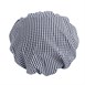 Whites polykatoen koksmuts met klep blauw-wit geruit