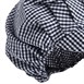 Whites polykatoen koksmuts met klep blauw-wit geruit