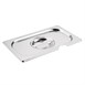 Vogue RVS deksel met lepeluitsparing GN 1/4