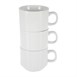 Olympia Whiteware stapelbare theekopjes 200ml (12 stuks)