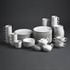 Olympia Whiteware stapelbare theekopjes 200ml (12 stuks)