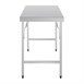 Vogue inklapbare RVS werktafel 120cm