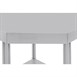 Vogue RVS werktafel hoekelement 60cm