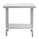 Vogue RVS snijtafel met HDPE snijplank 90cm