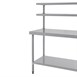 Vogue RVS werktafels met wandplanken
