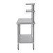 Vogue RVS werktafels met wandplanken