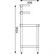 Vogue RVS werktafels met wandplanken