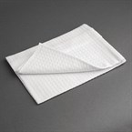 Vogue theedoek honingraatstructuur wit (10 stuks)