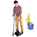 Jantex veger en blik lange steel 16cm breed