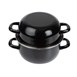 Olympia emaille mosselpan 1kg porties