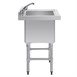 Vogue diepe RVS spoelbak 77x60cm