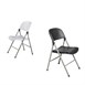 Bolero opklapbare stoelen wit (2 stuks)