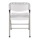 Bolero opklapbare stoelen wit (2 stuks)