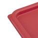 Hygiplas vierkant deksel rood groot