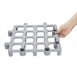 Vogue plastic stelvloer rek (verpakking van 2)