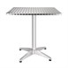 Bolero vierkante RVS bistrotafel 70cm