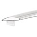 Bolero vierkante aluminium klaptafel met RVS blad 60cm