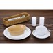 Olympia ovale aardewerk schalen 16,1x11,6cm (6 stuks)
