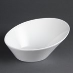 Olympia Whiteware ovale hellende kommen 22,2x24,6cm (3 stuks)