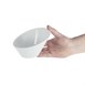 Olympia Whiteware ovale hellende kommen 13,3x15,4cm (4 stuks)