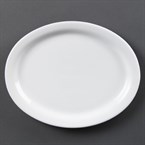 Olympia Whiteware ovale serveerschalen 25cm (6 stuks)