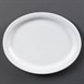 Olympia Whiteware ovale serveerschalen 25cm (6 stuks)