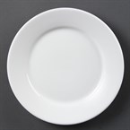 Olympia Whiteware borden met brede rand 23cm (12 stuks)
