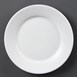 Olympia Whiteware borden met brede rand 23cm (12 stuks)