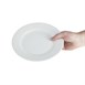 Olympia Whiteware borden met brede rand 23cm (12 stuks)