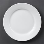 Olympia Whiteware borden met brede rand 25cm (12 stuks)