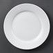 Olympia Whiteware borden met brede rand 25cm (12 stuks)