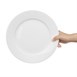 Olympia Whiteware witte borden met brede rand 28cm (6 stuks)