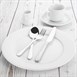 Olympia Whiteware witte borden met brede rand 28cm (6 stuks)