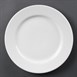 Olympia Whiteware borden met brede rand 31cm (6 stuks)