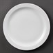 Olympia Whiteware borden met smalle rand 28cm (6 stuks)