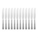 Olympia Kings tafelmessen met massief heft 24,2cm (12 stuks)