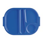 Olympia Kristallon polycarbonaat schaaltje met vakken klein blauw 322mm (10 stuks)